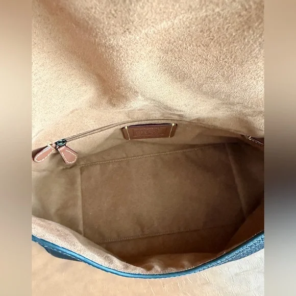 Coach Etta Flap Bag Black/Gunmetal CCE56 - Picture 5 of 6